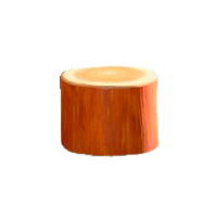 まるたのスツールのオレンジウッドの画像