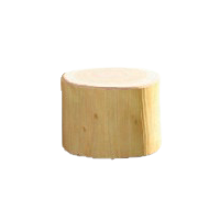 まるたのスツールのホワイトウッドの画像