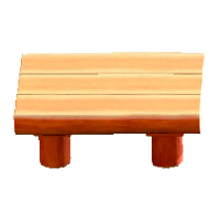 まるたのダイニングテーブルのオレンジウッドの画像