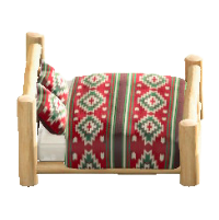 まるたのベッドのホワイトウッドの画像