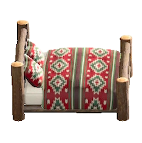 まるたのベッドのダークウッドの画像