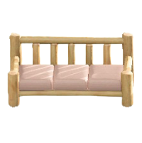 まるたのロングソファのホワイトウッドの画像