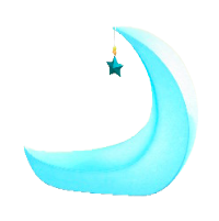 みかづきチェアのブルーの画像