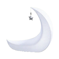 みかづきチェアのホワイトの画像