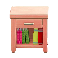 もくせいサイドテーブルのピンクウッドの画像