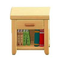 もくせいサイドテーブルのライトウッドの画像