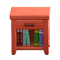 もくせいサイドテーブルのチェリーウッドの画像