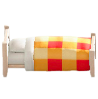 もくせいシングルベッドのホワイトウッドの画像