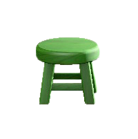 もくせいスツールのグリーンの画像