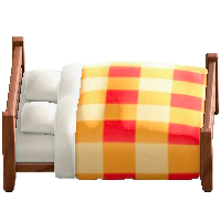 もくせいダブルベッドのダークウッドの画像