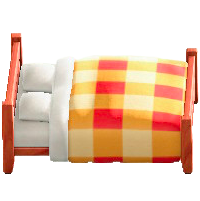 もくせいダブルベッドのチェリーウッドの画像