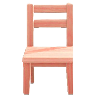 もくせいチェアのピンクウッドの画像