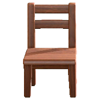 もくせいチェアのダークウッドの画像