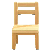 もくせいチェアのライトウッドの画像