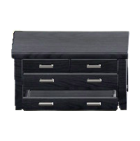 もくせいチェストのブラックの画像