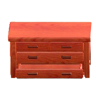 もくせいチェストのチェリーウッドの画像