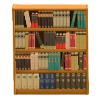 もくせいのほんだなのブラウンの画像