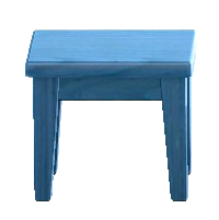 もくせいミニテーブルのブルーの画像