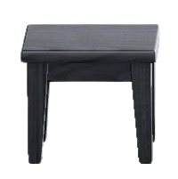 もくせいミニテーブルのブラックの画像