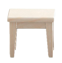 もくせいミニテーブルのホワイトウッドの画像