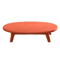 もくせいローテーブルのチェリーウッドの画像