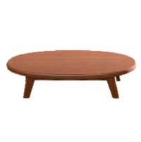 もくせいローテーブルのダークウッドの画像