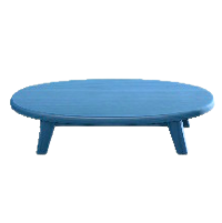 もくせいローテーブルのブルーの画像