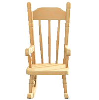 ロッキングチェアのライトウッドの画像