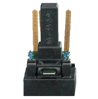 わふうのはかいしの黒御影石の画像