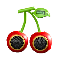 さくらんぼのスピーカーのチェリーの画像