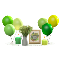 サンクスギビングデコレーションの春の恵みの画像