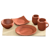 すやきのしょっきの素焼きの画像