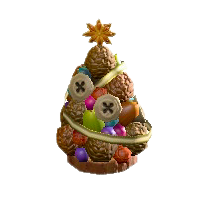 ちいさなきのみのツリーのブラウンナッツの画像