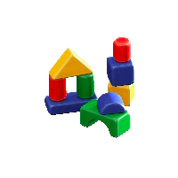 つみきのおもちゃのカラフルの画像