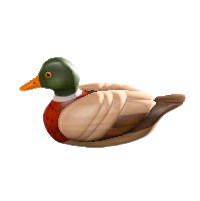 デコイのマガモの画像