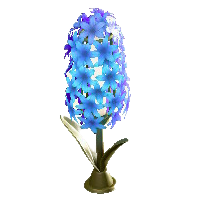 ヒヤシンスのランプのブルーの画像