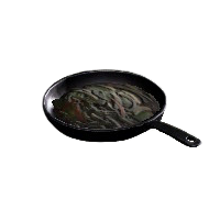 フライパンの失敗作の画像