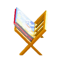 マガジンラックのイエローの画像