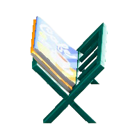 マガジンラックのグリーンの画像