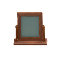 もくせいテーブルミラーのダークウッドの画像