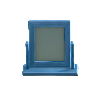 もくせいテーブルミラーのブルーの画像