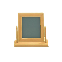 もくせいテーブルミラーのライトウッドの画像