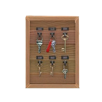 キーハンガーのダークウッドの画像