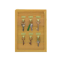 キーハンガーのブラウンウッドの画像