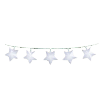 スターなガーランドのホワイトの画像