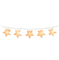 スターなガーランドのオレンジの画像