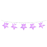 スターなガーランドのパープルの画像