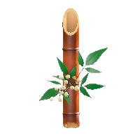 たけのいちりんざしの煤竹の画像