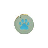 にくきゅうのドアプレートのブルーの画像