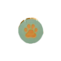 にくきゅうのドアプレートのライトブルーの画像